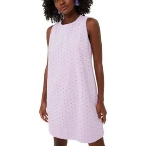 NWT Tuckerneck Lavender Dot Sleeveless Dress
